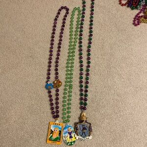 Colorful Beaded Necklaces with Festive Pendants